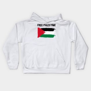 Free Palestine Supporters Free Gaza Jerusalem Mosque Kids Hoodie